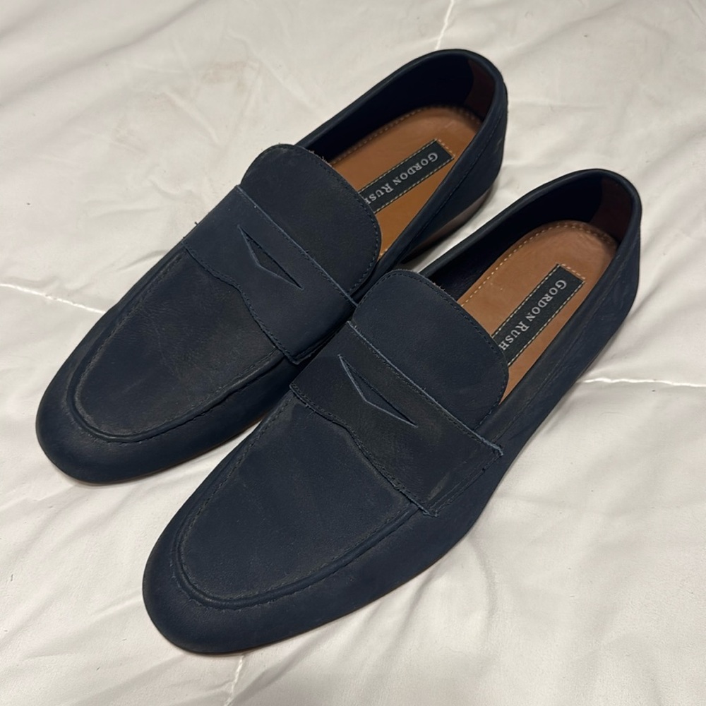 Gordon Rush navy blue loafer size 10.5